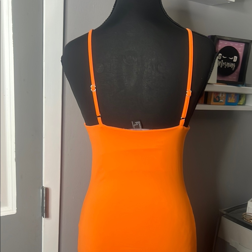 Forever 21 Vibrant Orange Dress - Picture 3 of 4